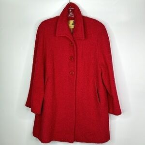 Vintage Rothmoor Pink Button Peacoat 50/60s Medium